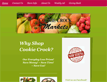 Tablet Screenshot of cookiecrock.com
